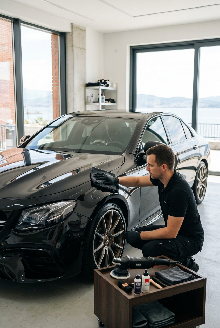 Prime Performance detailer završava sjaj crnog automobila